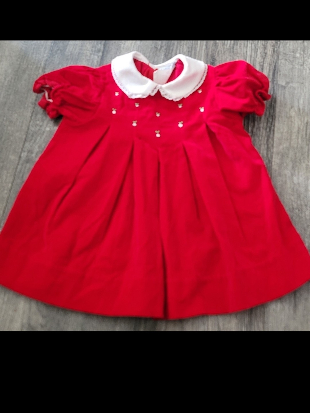 Cherubs Vintage Velvet Holiday Baby Girl Dress